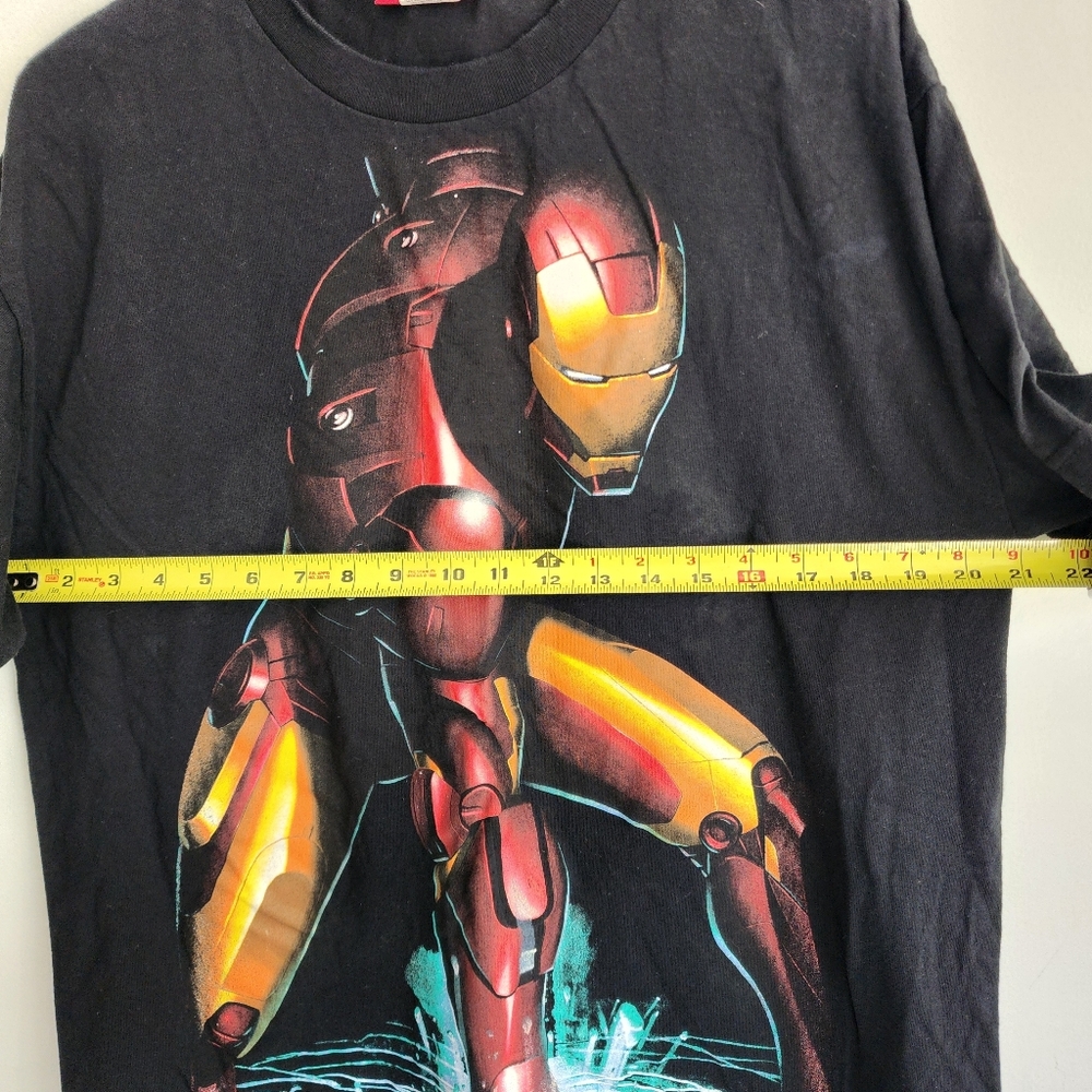 Iron Man Graphic Tee in Black with Red and Yellow Design - Picture 5 of 7